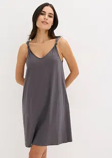 Camicia da notte corta con dettagli a nodo, bonprix
