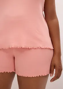 Pigiama estivo con delicato inserto in pizzo, bonprix