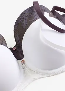 Reggiseno a balconcino con pizzo delicato (pacco da 2), bonprix