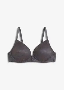 Reggiseno con coppe preformate senza ferretto con pizzo delicato, bonprix