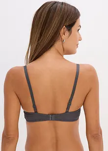 Reggiseno con coppe preformate senza ferretto con pizzo delicato, bonprix