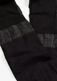 Collant effetto parigina 70 den con bordo glitterato e poliammide riciclata, bonprix