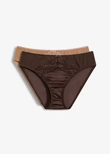 Slip con effetto lucido (pacco da 2), bonprix