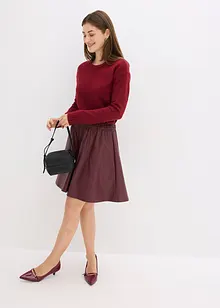 Gonna corta in similpelle, bonprix