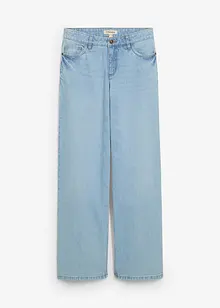 Jeans straight loose, vita media, bonprix