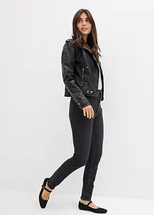 Jeans skinny cropped, vita alta, bonprix