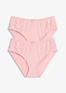 Slip alto con pizzo delicato (pacco da 2), bonprix