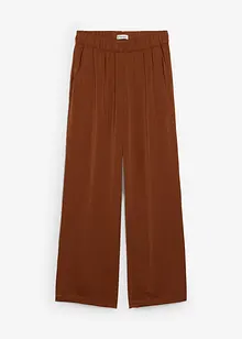 Pantaloni a palazzo leggeri in tessuto strutturato, bonprix
