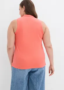 Top stile polo in puro cotone biologico, bonprix