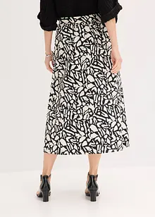 Gonna midi in popeline di cotone, bonprix