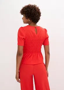Maglia con lavorazione smock, bonprix