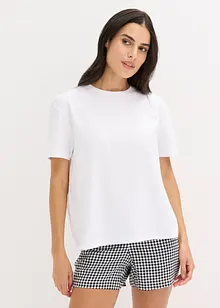 Pigiama estivo oversize con shorts stampati, bonprix