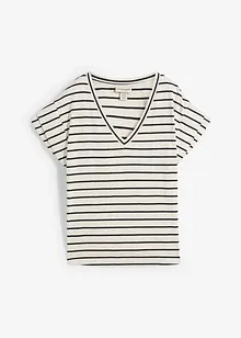 Maglia a righe con maniche a volant, bonprix