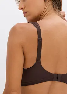Reggiseno con coppe preformate, spalline imbottite ed effetto lucido, bonprix
