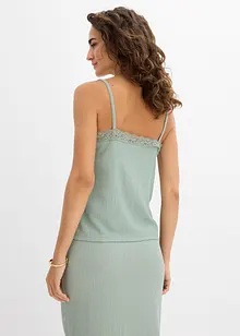 Top in crêpe leggero con spalline sottili, bonprix