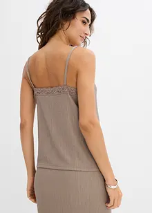 Top in crêpe leggero con spalline sottili, bonprix
