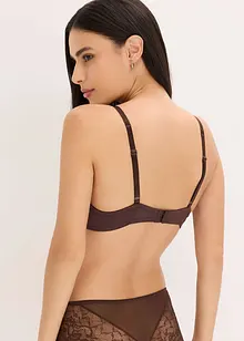 Reggiseno con coppe preformate ed effetto lucido, bonprix