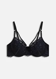 Reggiseno con coppe preformate in pizzo cigliato delicato, bonprix