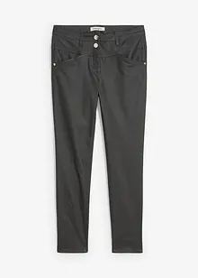 Pantaloni elasticizzati con effetto lucido, bonprix