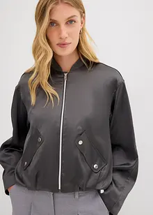 Bomber leggero in misto viscosa lucido, bonprix