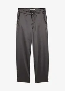 Pantaloni barrel shape in satin fluente, bonprix