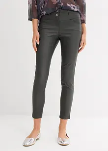 Pantaloni elasticizzati con effetto lucido, bonprix