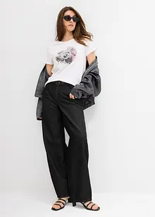 T-shirt con puro cotone, bonprix
