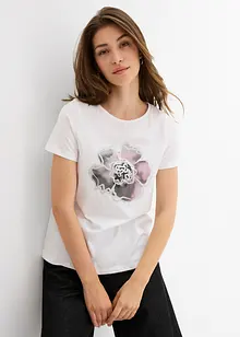T-shirt con puro cotone, bonprix