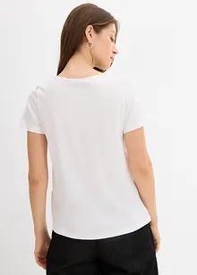 T-shirt con puro cotone, bonprix