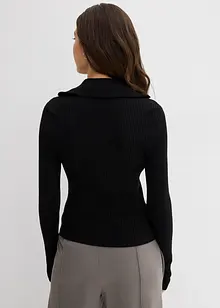 Maglia a costine in soffice misto viscosa, bonprix