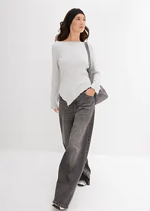 Maglia a costine in soffice misto viscosa, bonprix