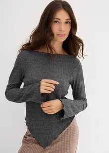 Maglia a costine in soffice misto viscosa, bonprix