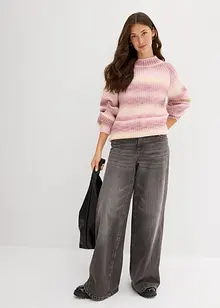 Maglione in filato grosso di misto lana morbido, bonprix