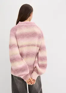 Maglione in filato grosso di misto lana morbido, bonprix