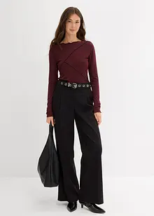 Maglia a maniche lunghe in soffice misto viscosa, bonprix