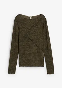 Maglia a maniche lunghe in soffice misto viscosa, bonprix