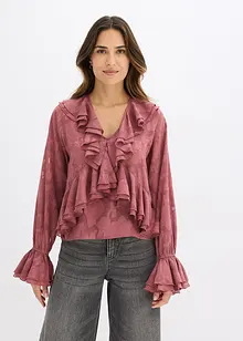Blusa di chiffon leggermente trasparente, bonprix