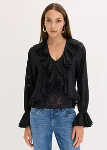 Blusa di chiffon leggermente trasparente, bonprix