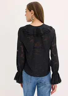 Blusa di chiffon leggermente trasparente, bonprix