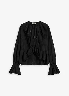 Blusa di chiffon leggermente trasparente, bonprix