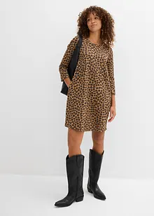 Abito corto in maglina effetto maglia, bonprix