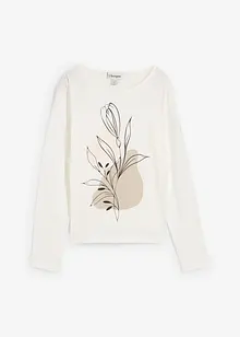 Maglia a maniche lunghe in puro cotone, bonprix