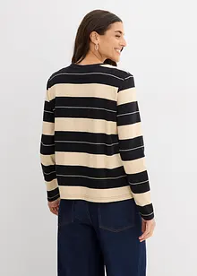 Maglia a maniche lunghe in cotone pesante, bonprix