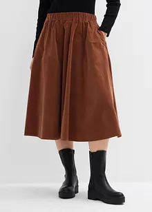 Gonna in velluto misto cotone, bonprix