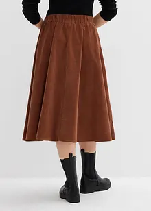 Gonna in velluto misto cotone, bonprix