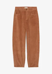 Pantaloni modello barrel in velluto a coste, bonprix