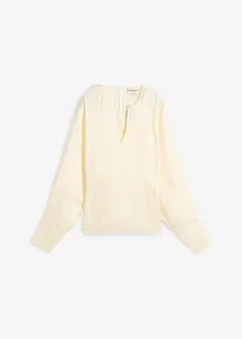 Blusa leggermente lucida in misto viscosa, bonprix