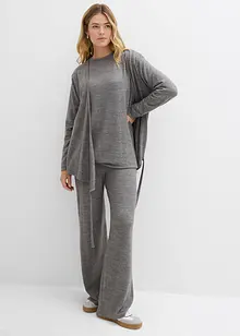 Felpa lunga effetto maglia, bonprix