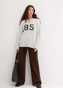 Maglione oversize con spalle scese, bonprix