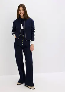 Jeans a zampa, vita alta, bonprix